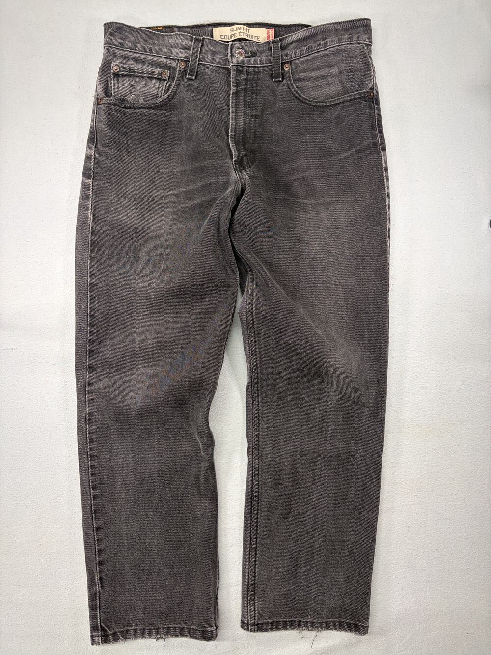 Vintage Levi's Faded Black Denim Slim Fit Jeans